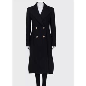 Khaite Black Wool Coat - US 4 / S